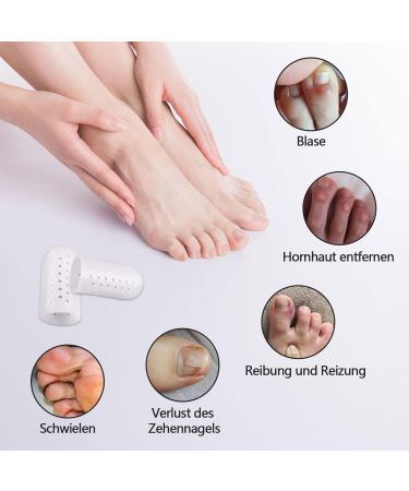 12PC Gel Toe Caps | Breathable Silicone Big Toe Protection for Blisters Hammer Toe & Pain Relief - Unisex - Buy Online on GoSupps.com