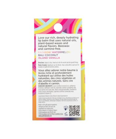 Pacifica Beauty Vegan Lip Balm Trio - Coconut Watermelon Vanilla Variety Pack | Lip Care with Vitamin E & Olive Oil for Soft Lips | Clean, Vegan & Cruelty-Free | 0.15 oz (Pack of 3) - Buy Online on GoSupps.com