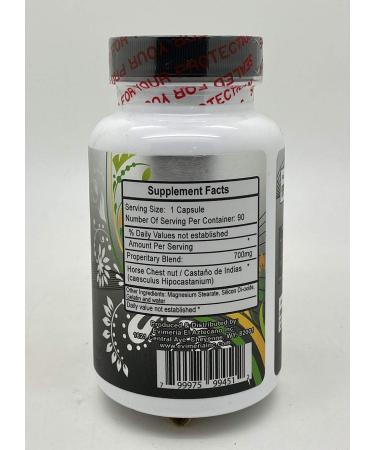 EVIMERIA INC Yerbas Finas Castano de Indias 90 Cap/ 700mg Dietary Supplement - Natural Support for Wellness - Buy Online on GoSupps.com