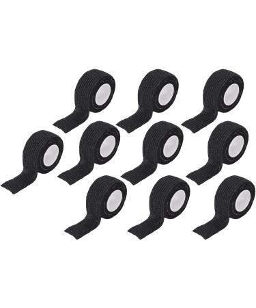 Self Adhesive Bandage - Elastic Cohesive Wrap (10 Rolls) - Breathable Waterproof Adjustable Tightening Force - Ideal for Gauze Fixing - Black - Buy Online on GoSupps.com