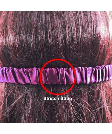 Silky Sleep Mask - Lightweight Soft & Comfortable Light Blocking Eye Shades with Pouch for Travel (Purple - Buy Online on GoSupps.com