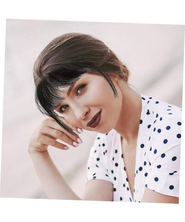 minkissy Piece French Bangs Clip Flat Neat Air Bangs Clip in Bangs Fake Hair Clip in Hair Extensions Hair Wispy Bangs Curtain Bangs Clip in De Natural Hair Bun Gradient Woman Extension Cord medium Natural Color - Buy Online on GoSupps.com