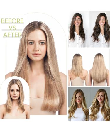 S-noilite 17-26 Inches 8pcs Long Full Head Clip In Hair Extensions - Light Brown 17 Inches Curly - 60 Colour Options | Sexy Lady Fashion Choice - Buy Online on GoSupps.com