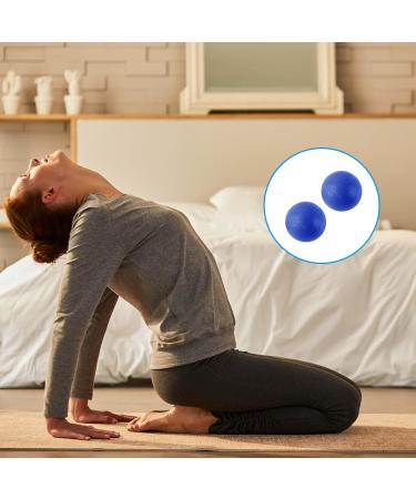 2-Pack Massage Balls for Myofascial & Muscle Relaxation - Fascia & Lacrosse Balls for Yoga & Acupuncture (Blue) - Buy Online on GoSupps.com