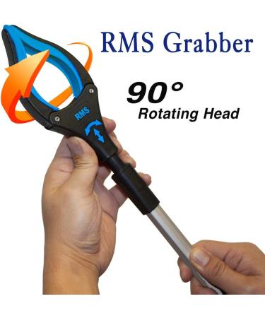 2-Pack 32 Inch Extra Long Grabber Reacher with Rotating Jaw - Mobility Aid Tool (Blue) - Buy Online on GoSupps.com