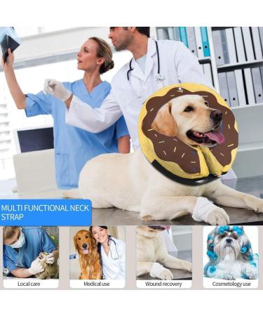 Ducomi Inflatable Hinges for Dogs & Cats - XS Brown Donuts for Surgery Recovery | Prevent Scratches & Bites | Enhanced Comfort & Visibility - Buy Online on GoSupps.com