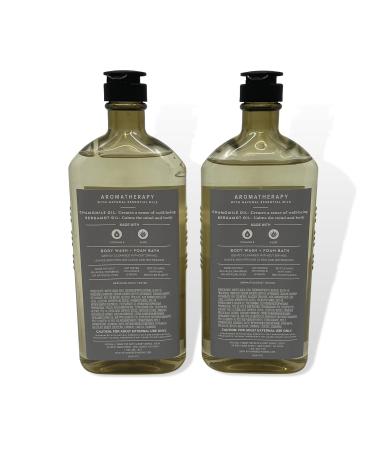 Buy Bath & Body Works Aromatherapy Sleep Black Chamomile Body Wash & Foam Bath (10oz) - Set of 2 | International Shipping Available - Buy Online on GoSupps.com