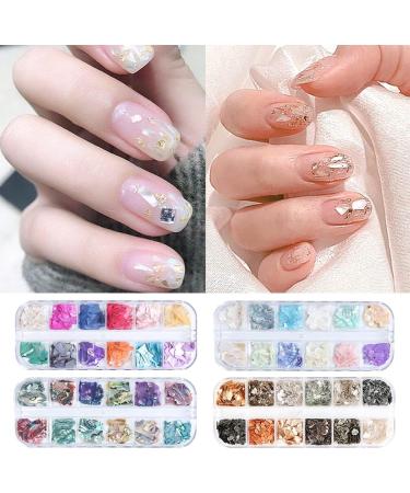 URFEDA Nail Sequins Colourful Flakes Irregular Nail Decoration 3D Glitter Sequins Nail Decals Art DIY Nail Art Decoration Sticker for Nails Nail Art Sequins Rhinestone Nail Art Manicure - Buy Online on GoSupps.com