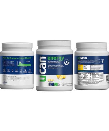 UCAN Keto Energy Powder - Lemon Flavor | Sugar-Free Pre & Post Workout for Men & Women | Non-GMO, Vegan, Gluten-Free | 30 Servings (26.5 Ounces) - Buy Online on GoSupps.com