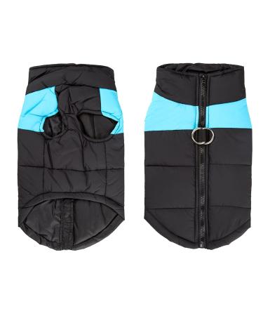 Shinmax dog coat winter jacket dog jacket waterproof winter jacket warm winter vest for small medium large dogs Feeded breast protection dog puppy clothing vest pumpier padded coat xxl blue