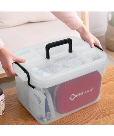 Sandmovie 2-Layer Plastic Storage Bin Family First Aid Box - 1 Pack - Buy Online on GoSupps.com