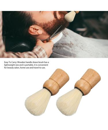 Shaving Brush with Wooden Handle | Professional Mini Barber Brush for Men's Grooming | Soft Bristles for Perfect Shave - Buy Online on GoSupps.com