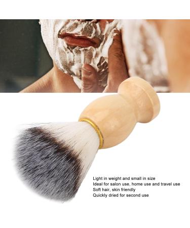 Premium 3-Part Razor Brush Set for Men | Wooden Handle Soft Hair & Rich Foam | Ideal Beard Care & Everyday Grooming - Buy Online on GoSupps.com