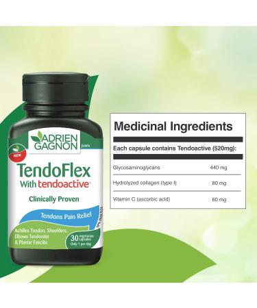 Adrien Gagnon - TendoFlex for Tendons Pain Relief 30 Veggie Capsules - Buy Online on GoSupps.com