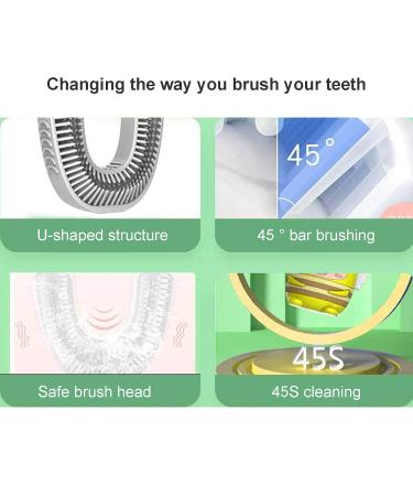 Buy Sustainable Electric Children's Toothbrush - Waterproof Cartoon Design for Kids | Travel-Friendly Oral Care in Green - Buy Online on GoSupps.com