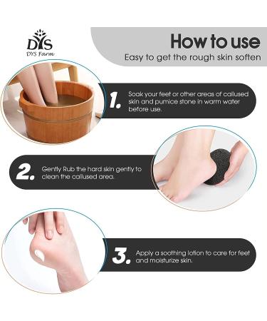Pumice Stone for Feet - Natural Exfoliator and Callus Remover for Smooth Skin on Feet, Hands, Heels, and Elbows - Buy Online on GoSupps.com