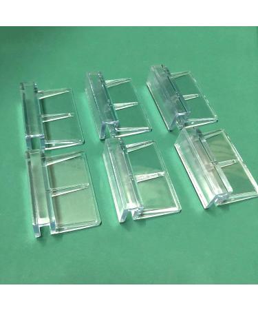 J-star 6 Pcs Acrylic Aquarium Clips for Rimless Tanks - Glass Lid Support Holders - 10mm Transparent Fish Tank Clips - Buy Online on GoSupps.com