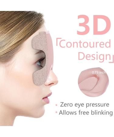 Buy 3D Sleep Mask - 100% Light Blocking Eye Mask with Adjustable Strap - Memory Foam Night Blindfold for Women - Pink Color - Buy Online on GoSupps.com
