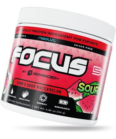 Focus by ADVANCED | NooLVL Formula for Mental Clarity & Energy | Sugar Free (SirD s Sour Watermelon) - 40 Servings - Buy Online on GoSupps.com