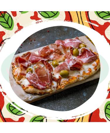 Valle Del Crati 24 Italian Pinsa Bases - Pre-Cooked Authentic Italian Pinsa Ready in 5 Minutes 250g Each Long Sourdough International Shipping - Buy Online on GoSupps.com