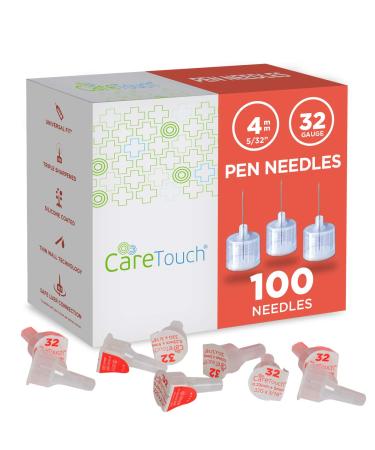 Care Touch CTPN32532 Insulin Pen Needles 32 Gauge 5/32 inches 4mm Shape (Pack of 100) - Buy Online on GoSupps.com
