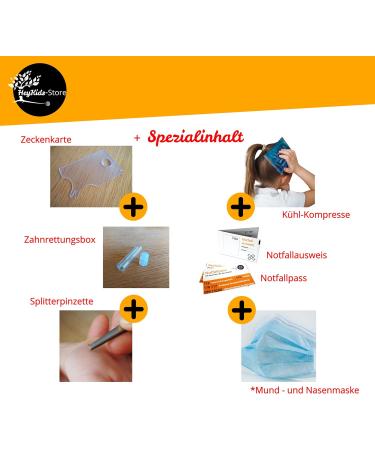 First Aid Set for Children & Teens - 136 Parts CE Certified - Made in Germany Durable 600D Nylon Bag - Essential Home & Travel Safety - Buy Online on GoSupps.com