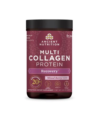 Dr. Axe / Ancient Nutrition Multi Collagen Protein Rest + Recovery Calming Natural Mixed Berry 10.5 oz (300 g)