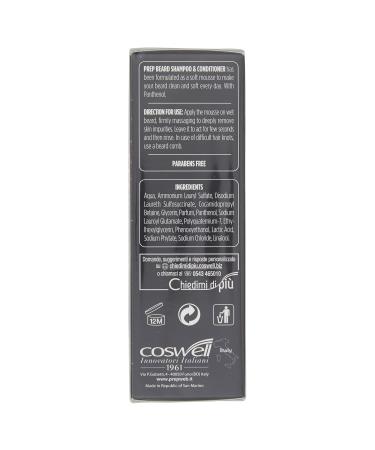 Buy Prep Beard Shampoo & Conditioner with Panthenol for Men - 3.4 Oz - Best International Shipping - Buy Online on GoSupps.com