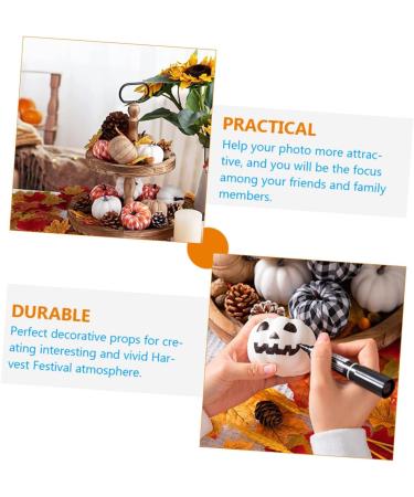 HOMSFOU 36 Pcs Artificial Pumpkin Pumpkin Model decorations Festival Pumpkin Decor decorate Environmental foam pumpkin ornaments artificial halloween set Scene Layout Pumpkin Decor reward - Buy Online on GoSupps.com