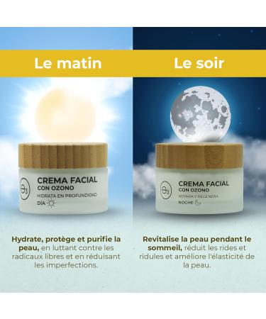 OZONO D'OR - Moisturizing Facial Cream Giorno con L'ozono 100% Certified Organic Natural Elimina la Rosacea | Women's Anti-Aging Depigmenting Face Cream | Anti Imperfection Face Cream | 50ml. - Buy Online on GoSupps.com