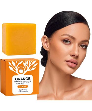  G n rique 2 x Orange Whitening Exfoliating Brightening Soap Mild Enzymatic Formula Lightening Soaps Oil Control Anti-Spot Facial Soaps - Buy Online on GoSupps.com