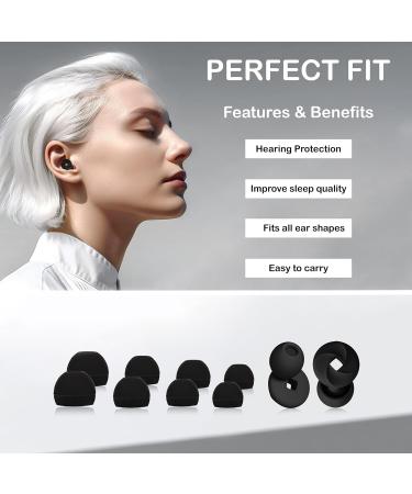 Noise Cancelling Ear Plugs for Sleeping & Travel | Reusable Earplugs for Concerts Work Swimming & Snoring - Buy Online on GoSupps.com