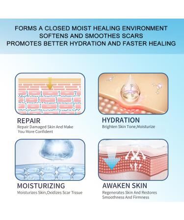 Silicone Scar Sheets - Reusable & Effective for Scar Removal - Pack of 6 Silicone Removal Strips for Surgical Scars, Keloids, C-Section, Tummy Tuck - Scar Tape - Buy Online on GoSupps.com