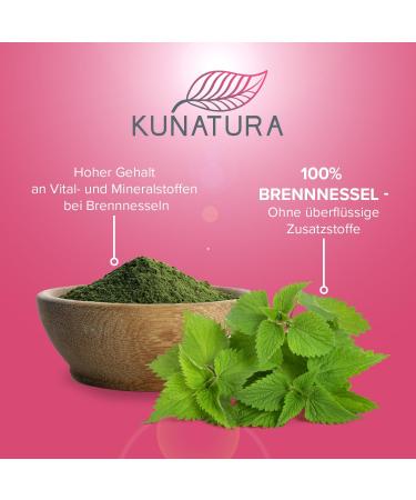 Kunatura Nettle Extract 10:1 - 200 High-Quality Capsules | 900mg Daily Dose No Additives | Effective Herbal Supplement - Buy Online on GoSupps.com