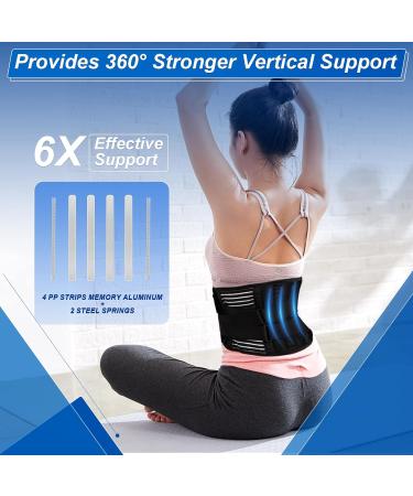 Lower Back Brace for Women | Pain Relief Adjustable Posture Corrector Lumbar Support - M Size - Buy Online on GoSupps.com