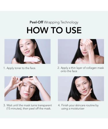 NOWATER T1 Prestige73 Collagen Mask | Glowing Peel-Off Mask | Hydrating & Lifting | Hydrolyzed Collagen & Peptides | Korean Skin Care - 2.5 fl. oz - Buy Online on GoSupps.com