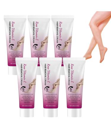 Lot de 6 cr mes d pilatoires pour peau sensible sans douleur et douces pilation du bikini cr me d pilatoire pour le visage et le corps hydratante nourrissante
