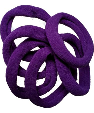 Hair tie jersey without hooks violet