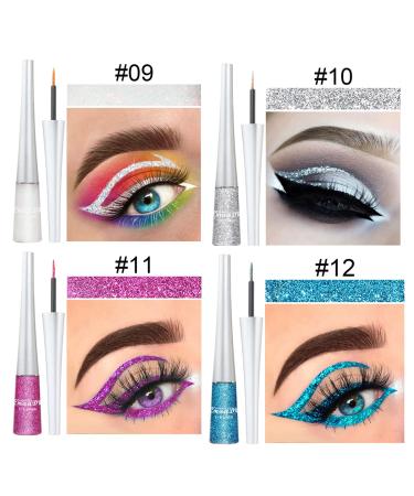 NICEFACE 16 Colors Matte Liquid Eyeliner Set - Waterproof Glitter Eyeliners for Women - Buy Online on GoSupps.com