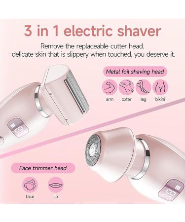 Tuxxjzm Hair clipper for women hair removal epilator for women electric epilator for hair body cutter versatile facial shaver bikini trimmer Pink - Buy Online on GoSupps.com