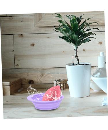 Angoily Cleaning Pad Cosmetic Brush Cleaner Silicone Makeup Applicator Beauty Tool Cleaner Face Silicon Brush Cleaner Makeup Tool Cleaner Beauty Tools Silica Gel Purple Fold - Buy Online on GoSupps.com