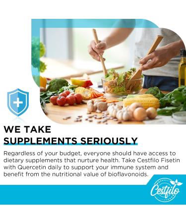 Liposomal Fisin 1000mg with Quercetin 200mg | High Absorption Senolytic | 1200mg per Serving | Cestfilo | Pack of 2 (60 Softgels) - Global Shipping Available - Buy Online on GoSupps.com