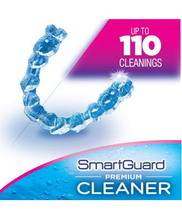 SmartGuard Premium Cleaner Crystals (110 Cleanings) - Removes Stain, Plaque & Odor for Dentures, Clear Braces, Mouth Guard & Retainers - Buy Online on GoSupps.com