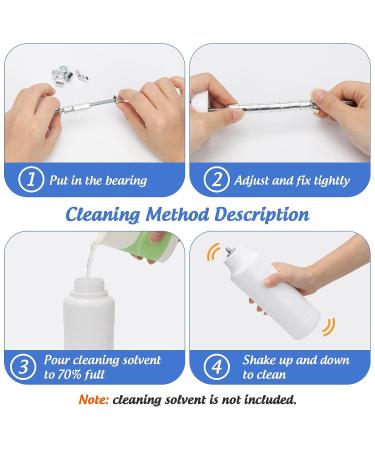 Windspeed 608 Bearing Cleaning Kit - Bones Bearings Cleaning Unit for Skates | Bearing Wash for 8 Bearings - Buy Online on GoSupps.com