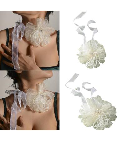 Shop OralGos Exaggerated Rose Flower Necklace | Adjustable Gothic Clavicle Chain Jewelry - Buy Online on GoSupps.com