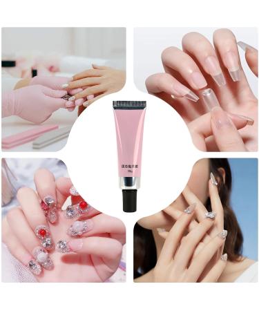 Press On Nail Glue Nail Glue Gel - 30g Clear Gel for Solid Nails | UV Gel Glue Super Strong Nail Pressure Adhesive Long Lasting for Home - Buy Online on GoSupps.com