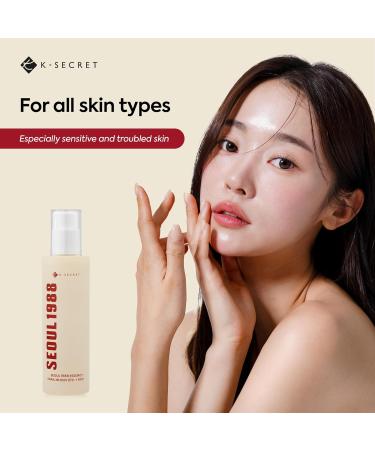 K-SECRET Snail Mucin Essence Serum - 97% Snail Secretion & Rice Extract for Hydration | SEOUL 1988 Korean Skincare 100mL - Buy Online on GoSupps.com