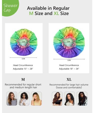 Mikimini X-Large Unicorn Shower Hood for Women | 2-Pack Reusable Waterproof Bathing Cap with Soft PVC Lining for Girls & Children - Buy Online on GoSupps.com