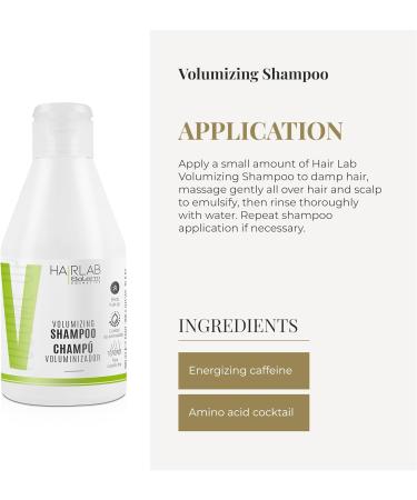 SALERM - Shampooing volume - Hair Lab - 300 ml - la caf ine nergisante - pour cheveux fins et non volumineux - Apporte corps et texture aux cheveux - Nettoyage doux - Sans paraben - Buy Online on GoSupps.com