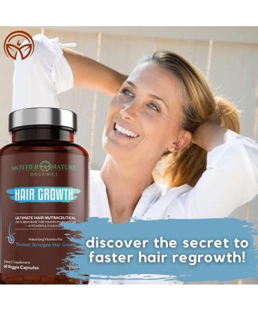 Women's Hair Growth Supplement with Collagen, Keratin & Biotin - 60 Capsules for Thicker, Fuller Hair & Faster Regrowth - Vegan & Non-GMO - 1 Month Supply - Buy Online on GoSupps.com